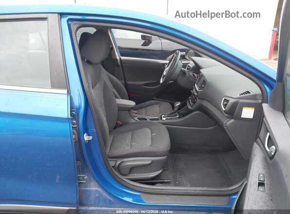 KMHC75LC4JU087905 2018 HYUNDAI IONIQ HYBRID Blue Front interior view