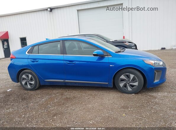 KMHC75LC4JU087905 2018 HYUNDAI IONIQ HYBRID Blue Rear interior view