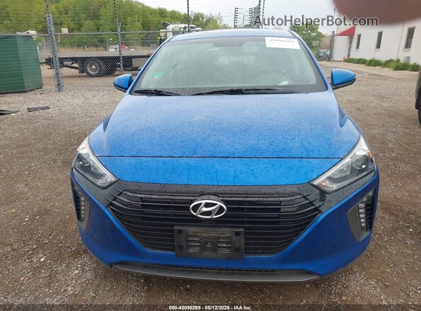 KMHC75LC4JU087905 2018 HYUNDAI IONIQ HYBRID Blue Instrument cluster view