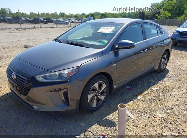 KMHC75LC6JU082463 2018 HYUNDAI IONIQ HYBRID Gray Przód lewy