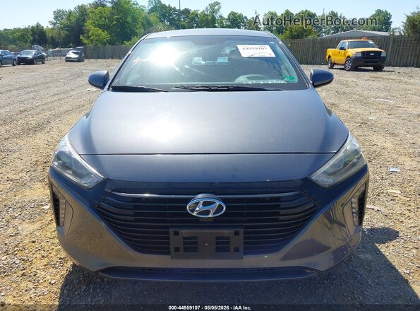 KMHC75LC6JU082463 2018 HYUNDAI IONIQ HYBRID Gray Widok zestawu wskaźników