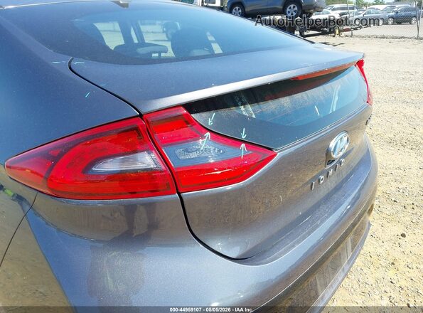 KMHC75LC6JU082463 2018 HYUNDAI IONIQ HYBRID Gray Widok z przodu