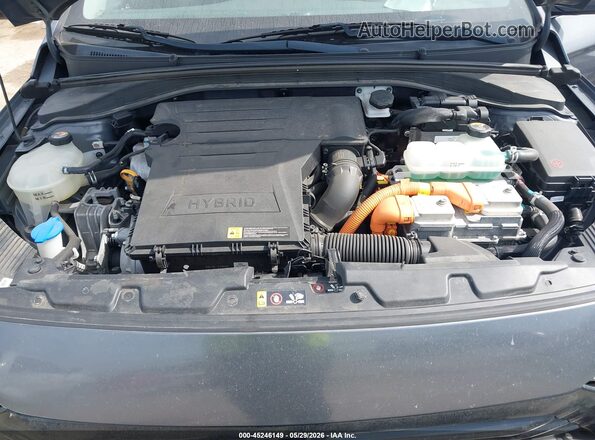 KMHC75LC7JU074968 2018 HYUNDAI IONIQ HYBRID Blue უკანა ხედი