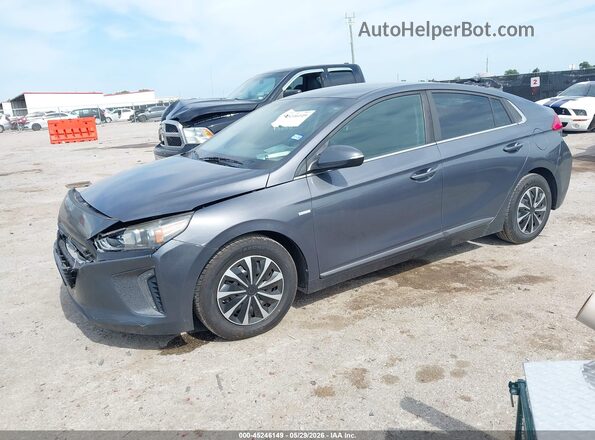 KMHC75LC7JU074968 2018 HYUNDAI IONIQ HYBRID Blue წინა მარცხენა ხედი სამი მეოთხედიდან