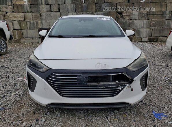 KMHC75LC8HU028348 2017 HYUNDAI IONIQ White Вид спереду