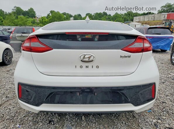KMHC75LC8HU028348 2017 HYUNDAI IONIQ White Вид ззаду