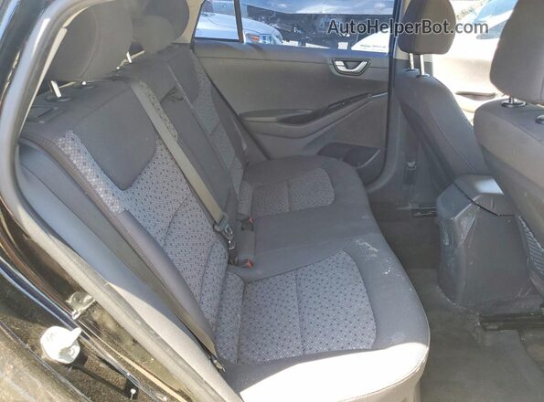 KMHC75LC8KU132166 2019 HYUNDAI IONIQ Black Widok tylnych siedzeń