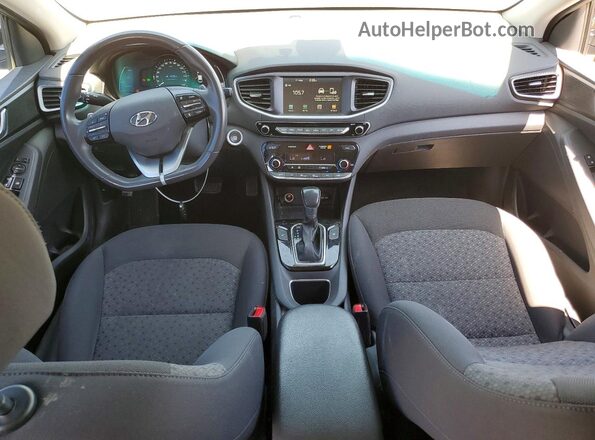 KMHC75LC8KU132166 2019 HYUNDAI IONIQ Black Widok deski rozdzielczej