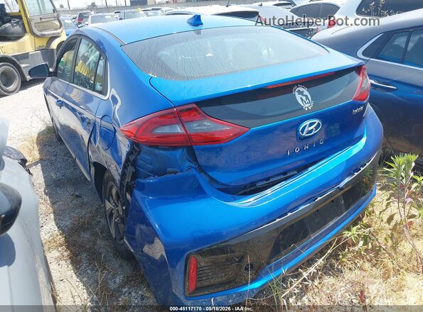 KMHC75LC9JU100034 2018 HYUNDAI IONIQ HYBRID Blue Tył lewy