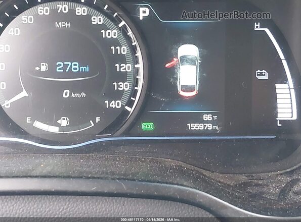 KMHC75LC9JU100034 2018 HYUNDAI IONIQ HYBRID Blue Widok tylnych siedzeń