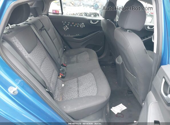 KMHC75LC9JU100034 2018 HYUNDAI IONIQ HYBRID Blue Widok naklejki z numerem VIN