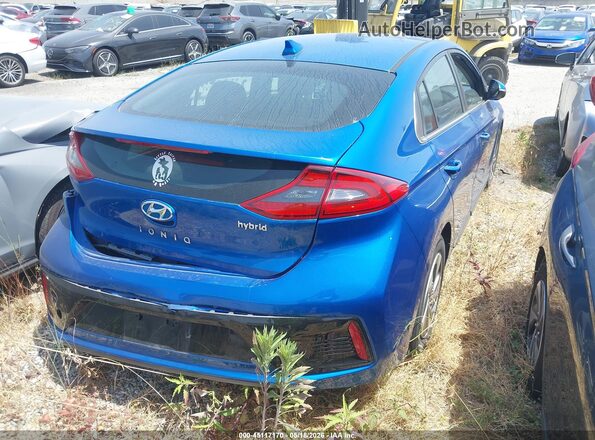 KMHC75LC9JU100034 2018 HYUNDAI IONIQ HYBRID Blue Tył prawy