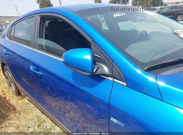 KMHC75LC9JU100034 2018 HYUNDAI IONIQ HYBRID Blue Widok wnętrza z tyłu