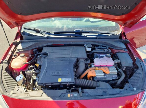 KMHC75LC9MU250987 2021 HYUNDAI IONIQ Бордовый Вид задней части салона