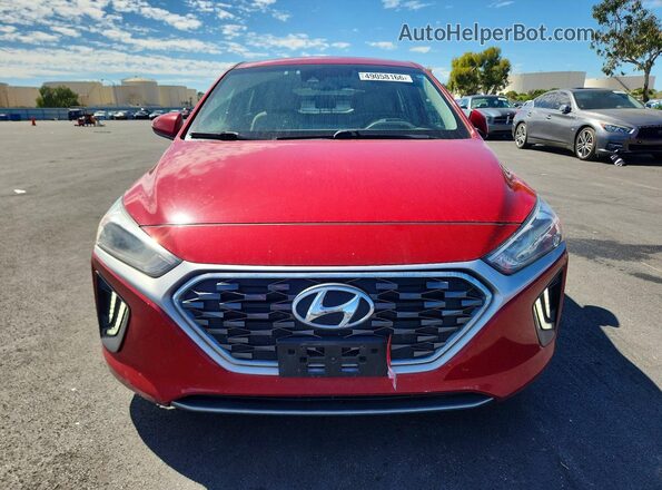 KMHC75LC9MU250987 2021 HYUNDAI IONIQ Бордовый Вид спереди