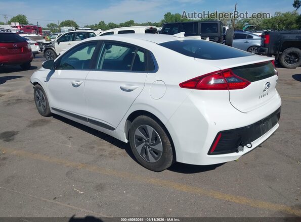 KMHC75LCXJU071711 2018 HYUNDAI IONIQ HYBRID White Հետևի ձախ