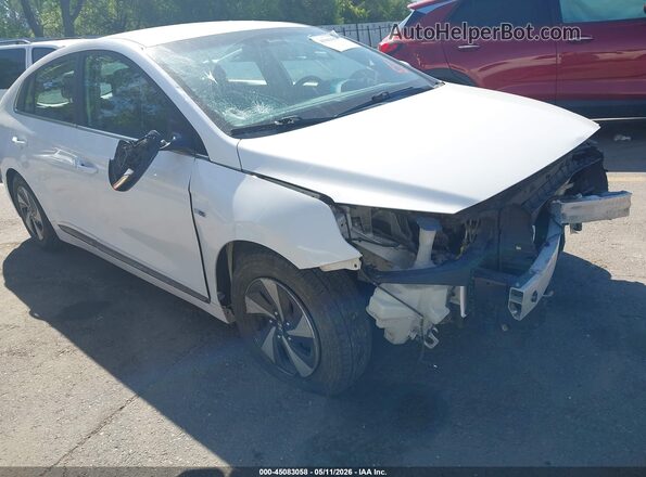 KMHC75LCXJU071711 2018 HYUNDAI IONIQ HYBRID White Դիմացի տեսք