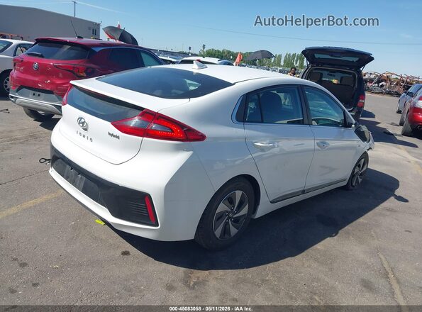 KMHC75LCXJU071711 2018 HYUNDAI IONIQ HYBRID White Հետևի աջ
