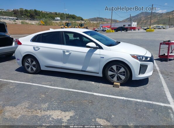 KMHC75LD1KU159265 2019 HYUNDAI IONIQ PLUG-IN HYBRID White უკანა სალონის ხედი