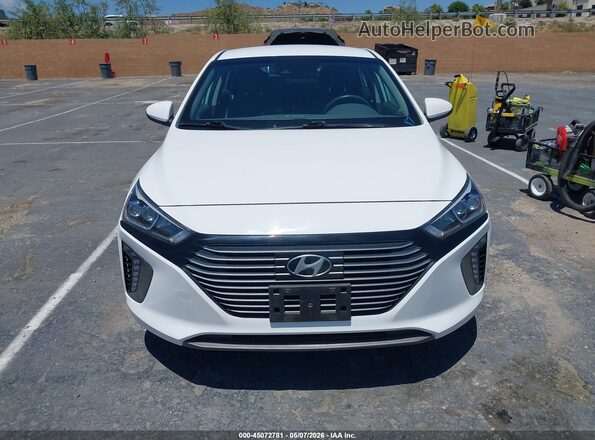 KMHC75LD1KU159265 2019 HYUNDAI IONIQ PLUG-IN HYBRID White ხელსაწყოთა პანელის ხედი