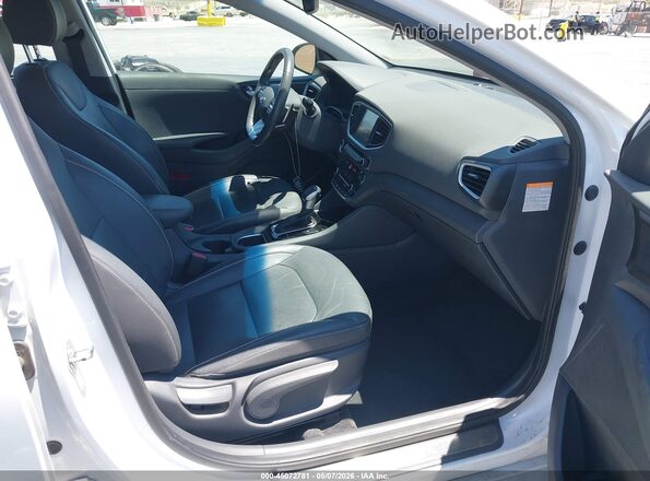 KMHC75LD1KU159265 2019 HYUNDAI IONIQ PLUG-IN HYBRID White წინა სალონის ხედი