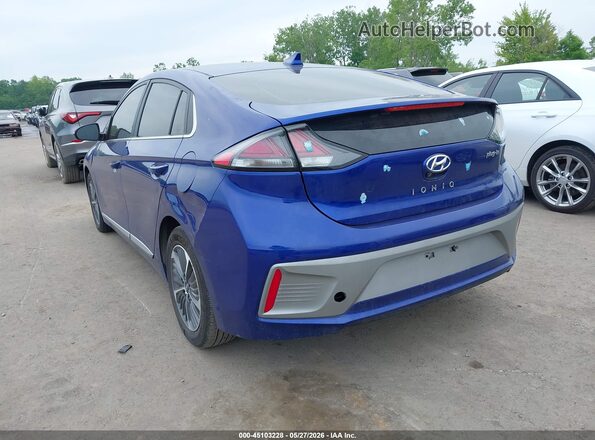 KMHC75LD3MU255904 2021 HYUNDAI IONIQ PLUG-IN HYBRID Blue Trasero izquierdo
