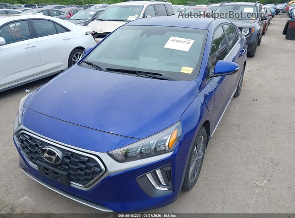 KMHC75LD3MU255904 2021 HYUNDAI IONIQ PLUG-IN HYBRID Blue Vista frontal