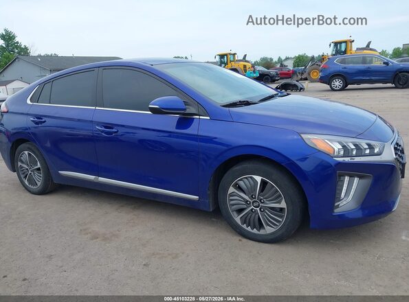 KMHC75LD3MU255904 2021 HYUNDAI IONIQ PLUG-IN HYBRID Blue Vista interior trasera