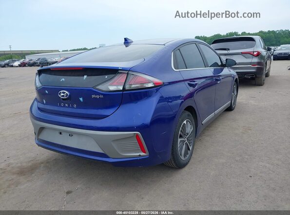 KMHC75LD3MU255904 2021 HYUNDAI IONIQ PLUG-IN HYBRID Blue Trasero derecho