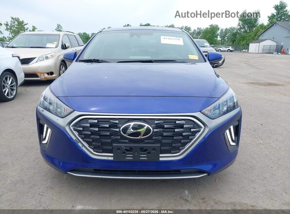 KMHC75LD3MU255904 2021 HYUNDAI IONIQ PLUG-IN HYBRID Blue Vista del cuadro de instrumentos