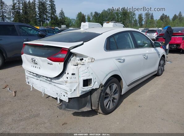 KMHC75LD8KU174748 2019 HYUNDAI IONIQ PLUG-IN HYBRID White Tył prawy