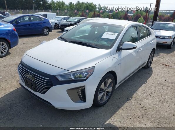 KMHC75LD8KU174748 2019 HYUNDAI IONIQ PLUG-IN HYBRID White Przód lewy