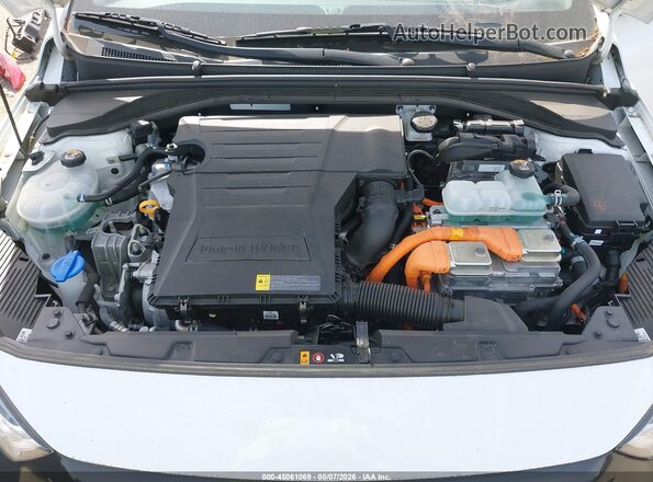 KMHC75LD8KU174748 2019 HYUNDAI IONIQ PLUG-IN HYBRID White Widok z tyłu