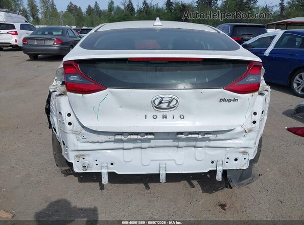 KMHC75LD8KU174748 2019 HYUNDAI IONIQ PLUG-IN HYBRID White Widok z przodu