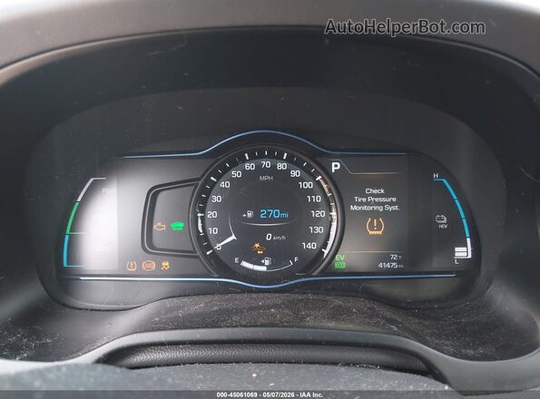 KMHC75LD8KU174748 2019 HYUNDAI IONIQ PLUG-IN HYBRID White Widok tylnych siedzeń