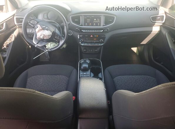 KMHC75LH8KU034234 2019 HYUNDAI IONIQ White Vista del salpicadero