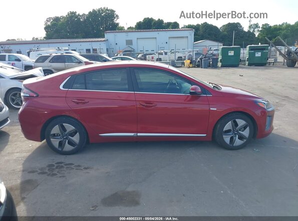 KMHC85LC1LU217252 2020 HYUNDAI IONIQ HYBRID Red Rear interior view