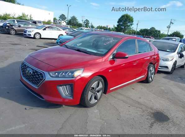 KMHC85LC1LU217252 2020 HYUNDAI IONIQ HYBRID Red Front left