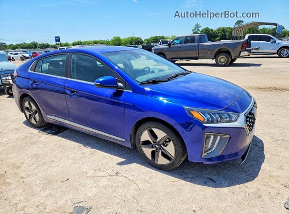 KMHC85LC1NU275347 2022 HYUNDAI IONIQ Синий Передняя правая четверть