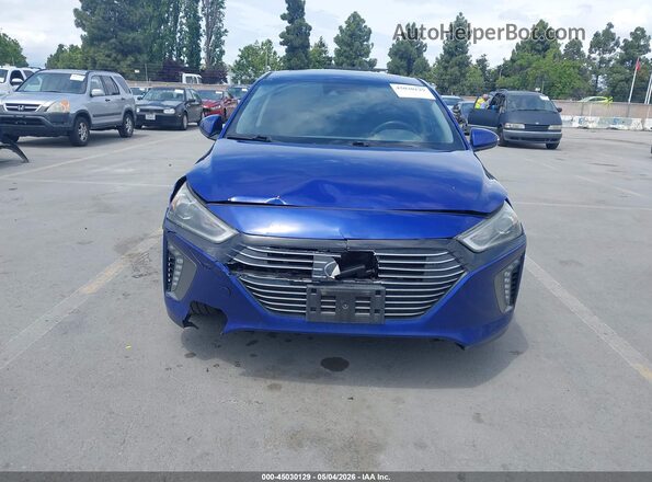 KMHC85LC2KU110466 2019 HYUNDAI IONIQ HYBRID Blue ხელსაწყოთა პანელის ხედი