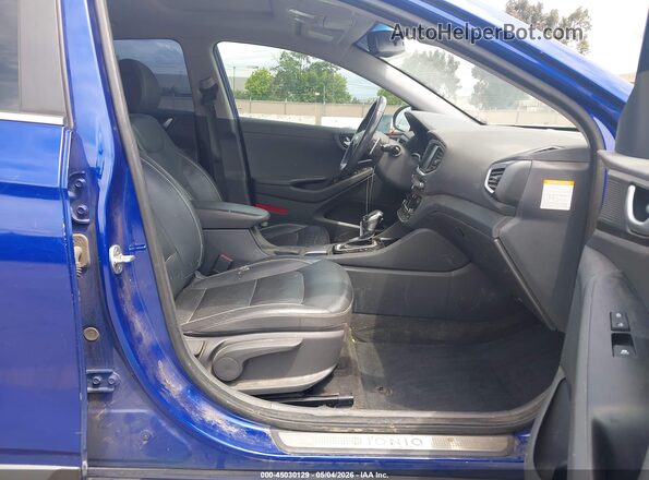 KMHC85LC2KU110466 2019 HYUNDAI IONIQ HYBRID Blue წინა სალონის ხედი