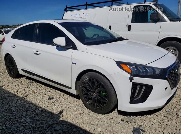 KMHC85LC2LU210116 2020 HYUNDAI IONIQ Белый Передняя правая четверть