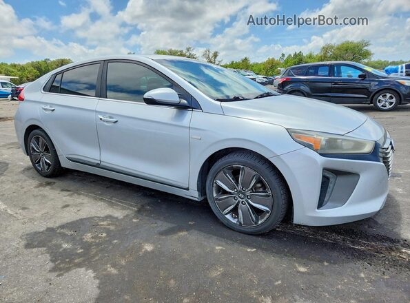 KMHC85LC3HU040727 2017 HYUNDAI IONIQ Silver Delantero derecho