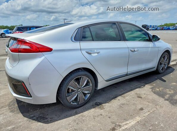KMHC85LC3HU040727 2017 HYUNDAI IONIQ Silver Trasero derecho