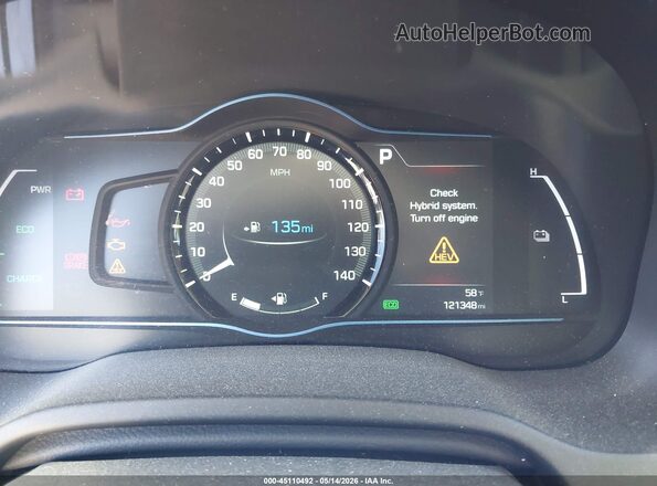 KMHC85LC8HU027066 2017 HYUNDAI IONIQ HYBRID Silver Vista de los asientos traseros