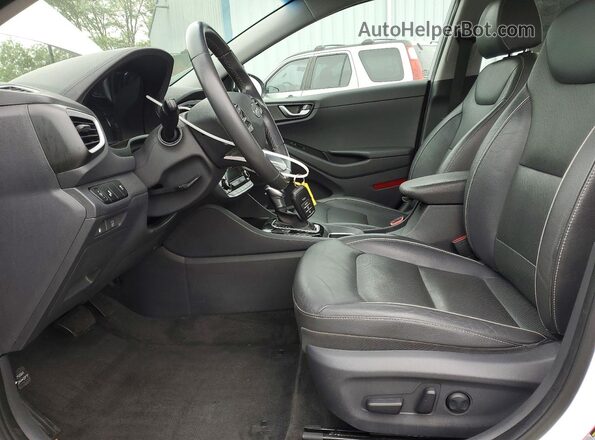 KMHC85LC8HU048306 2017 HYUNDAI IONIQ White Вид салону спереду