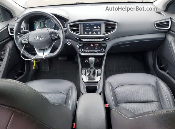 KMHC85LC8HU048306 2017 HYUNDAI IONIQ White Вид панелі приладів