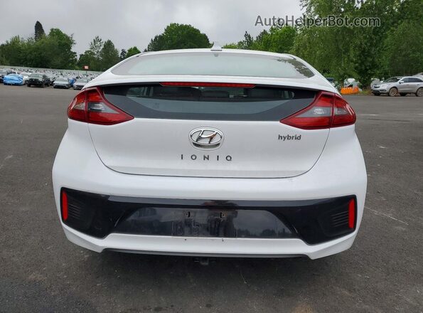 KMHC85LC8HU048306 2017 HYUNDAI IONIQ White Вид ззаду