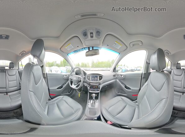 KMHC85LC8HU048306 2017 HYUNDAI IONIQ White Вид наклейки з VIN-кодом