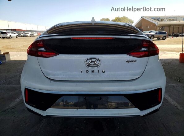 KMHC85LCXHU020958 2017 HYUNDAI IONIQ White Вид ззаду